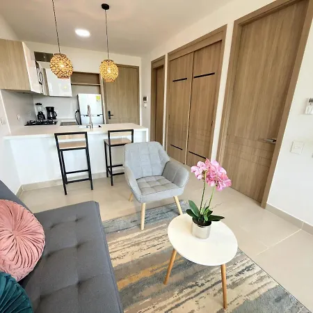 Apartamento En Baia Kristal Con Vista Al Bosque Cartagena